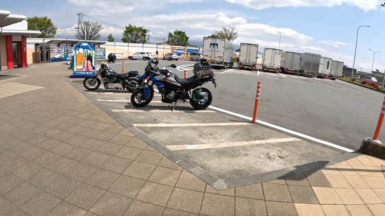 道の駅 富士（上り）の駐輪場